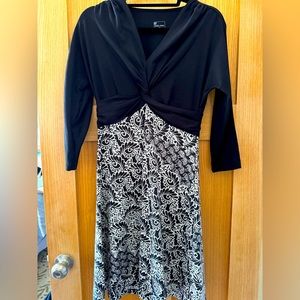 Title Nine black & white twist front dress